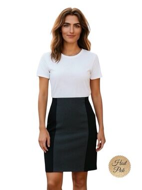LAUNDRY BY SHELLI SEGAL Color Block Pencil Skirt